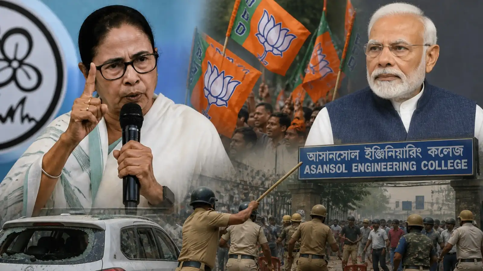 west bengal election trends mamata allegations asansol violence