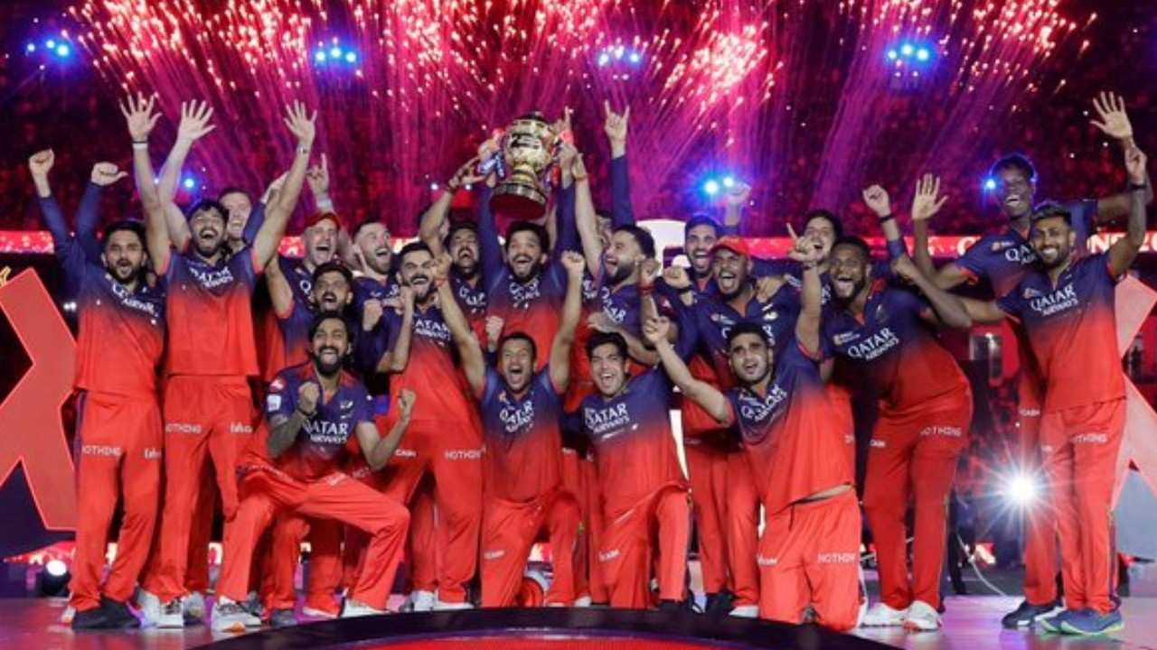rcb victory celebrations turn violent 18 arrested in bus vandalism case accused paraded by police